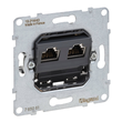 765061 Legrand SEANO Einsatz Datendose 2 x RJ45, Kat. 6A, UTP, ungeschirmt Produktbild Additional View 1 S