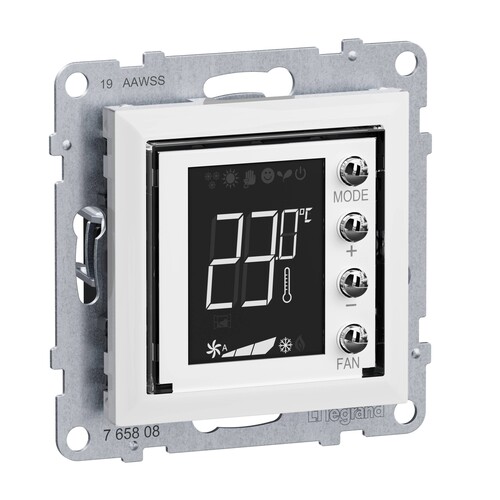 765608 Legrand Seano MyHome Thermostat mit Display inkl. Abdeckung in der Farb Produktbild Additional View 2 L