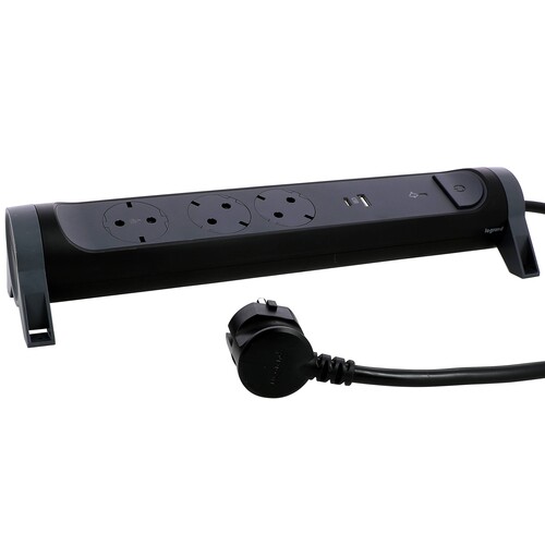694512 Legrand Drehbare Steckdosenleiste 3x Steckdose, USB A+C, SPD, 1,5m Kabel Produktbild Additional View 5 L