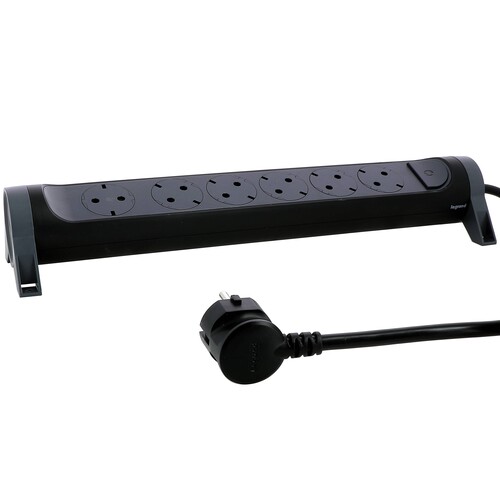 694534 Legrand Drehbare Steckdosenleiste 6x Steckdose, 1,5m Kabel Farbe: Schwarz Produktbild Additional View 4 L
