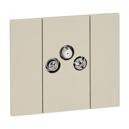 K4210M2D Bticino LivingNow 2 moduliger Einsatz TV-R-SAT Produktbild Additional View 2 L