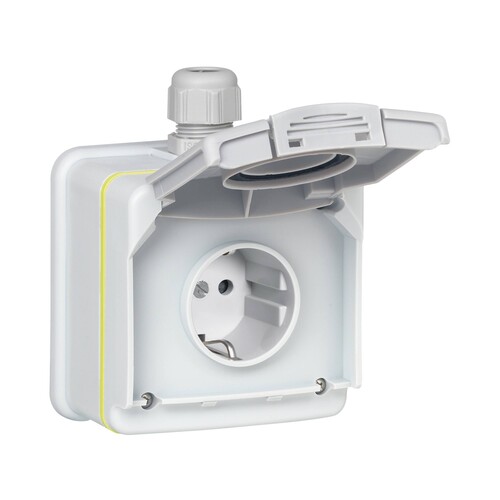 SAT00194 Legrand Green Up Steckdose IP66 AP Produktbild Additional View 4 L