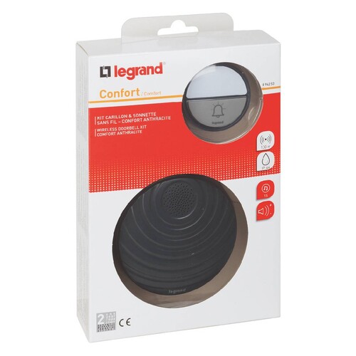 094253 Legrand Funk Gong Set anthrazit Komfort Produktbild Additional View 5 L