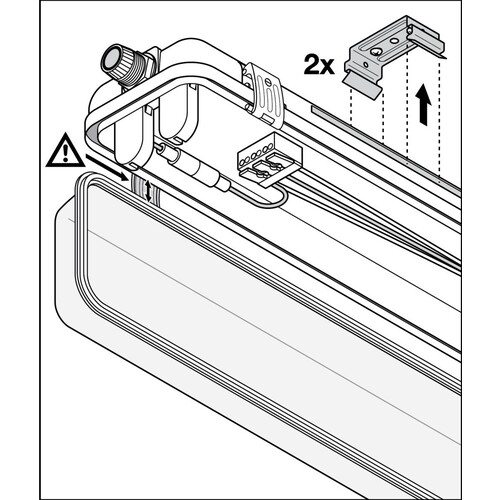 4099854118050 Ledvance DAMP PROOF 600 P 1XLAMP IP65 Produktbild Additional View 6 L