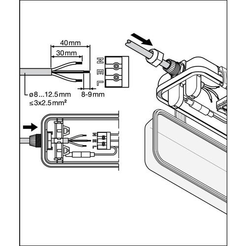 4099854118098 Ledvance DP HOUSING 1200 P 1XLAMP IP65 Produktbild Additional View 4 L