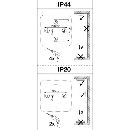 4099854042034 Ledvance SF SQUARE 330 V 24W 3CCT IP44 Produktbild Additional View 6 L