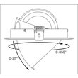 4058075104020 Ledvance SP VARIO DN170 35W/3000K 24DEG WT Produktbild Back View S