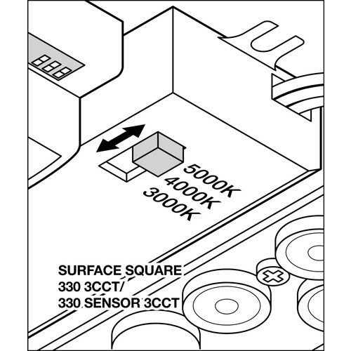 4099854042058 Ledvance SF SQUARE 330 SEN V 24W 3CCT IP44 Produktbild Additional View 7 L