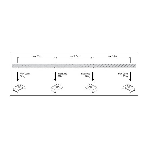 4099854190513 Ledvance TRUSYS FLEX P 35W 865 W CL WT Produktbild Side View L