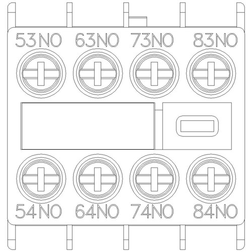 3RH2911-1GA40 SIEMENS HILFSSCHALTERBLOCK 4S S00 SCHRAUBANSCHLUSS Produktbild Additional View 4 L