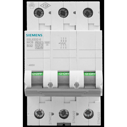 5SL6325-7 SIEMENS LS-SCHALTER C 25A 3-POLIG AC 400V Produktbild Additional View 8 L