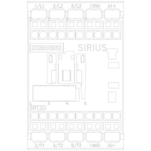 3RT2015-2BB41 Siemens Schütz AC-3 1S 3KW/400V DC 24V 3P BGR.S00 Federzugansch Produktbild Additional View 4 L