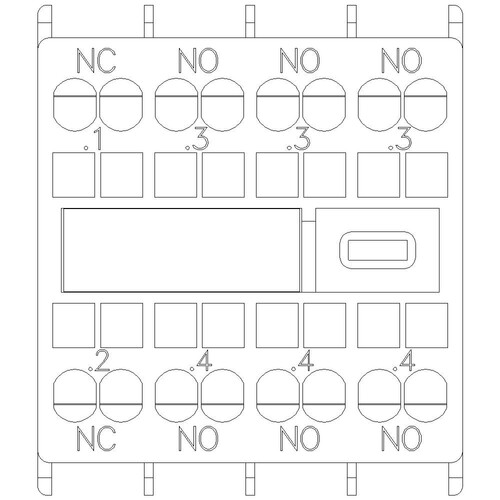 3RH2911-2HA31 SIEMENS Hilfsschalterblock 3S+1OE Produktbild Additional View 4 L