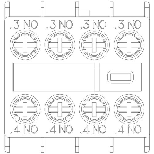 3RH2911-1FA40 SIEMENS Hilfssch.Bl. Front 4S Produktbild Additional View 4 L