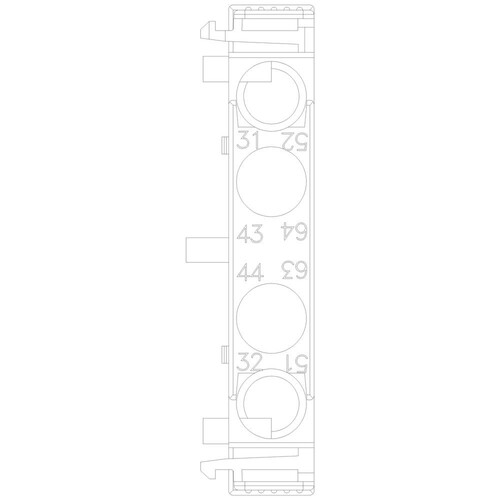 3RH2921-1DA11 SIEMENS Hilfssch.Bl. Seitlich 1S+1OE Produktbild Additional View 4 L