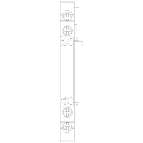 3RV2901-1A Siemens Hilfsschalter 1S+1Ö links anbaubar für 3RV2 Produktbild Additional View 4 L