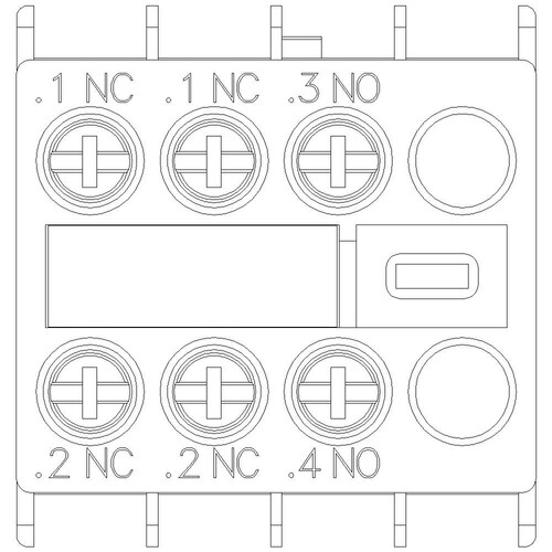 3RH2911-1HA12 SIEMENS Hilfssch. Block front 1S+2OE Produktbild Additional View 4 L