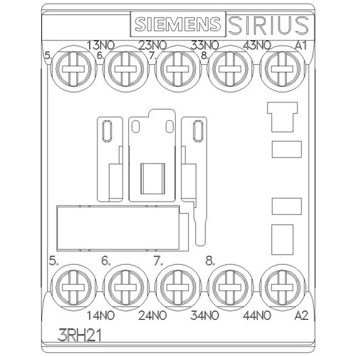 3RH2140-1AP00 SIEMENS Hilfsschütz 4S AC 230V 50/60 HZ BGR. S00 Schraubanschluss Produktbild Additional View 4 L