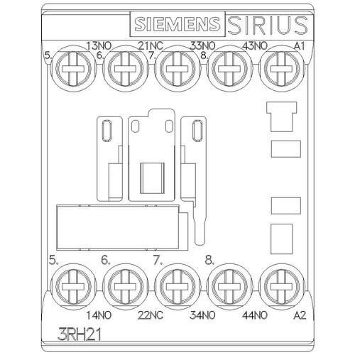 3RH2131-1AP00 SIEMENS Hilfsschütz 3S+1OE AC 230V 50/60HZ BGR. S00 Schraubanschlus Produktbild Additional View 4 L