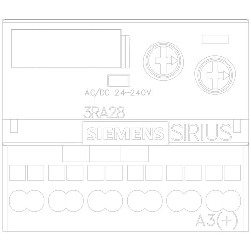 3RA2811-2CW10 SIEMENS Elektronisches Zeitrelais Ansprechverzögert Produktbild Additional View 4 L