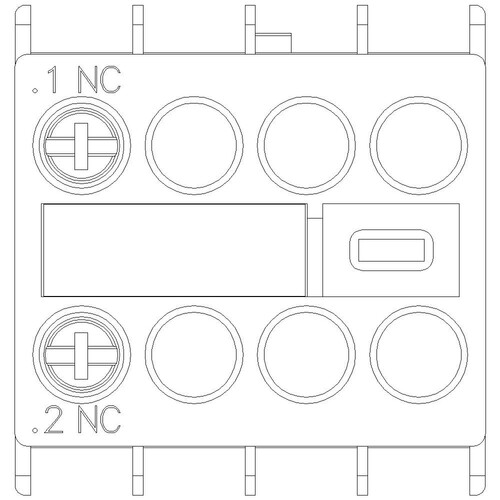 3RH2911-1HA01 SIEMENS Hilfssch. Bl. Front 1OE Stromb. 1OE für Hilfs-und Moto Produktbild Additional View 4 L