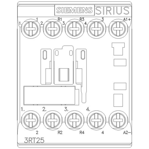 3RT2517-1BB40 SIEMENS Schütz 5,5KW 24VDC 4-pol. 2S/2Ö Bgr.S00 Produktbild Additional View 4 L