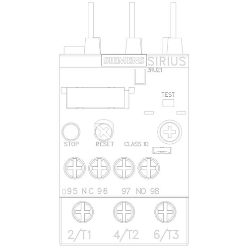 3RU2126-1JBO Siemens Thermorelais Gr.S0 7-10A Produktbild Additional View 4 L