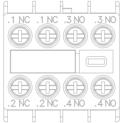 3RH2911-1HA22 Siemens Hilfsschalter 2S+2Ö für Schütze 3RT2 und 3RH2 Produktbild Additional View 4 L