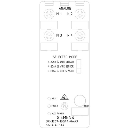 3RK1207-1BQ44-0AA3 SIEMENS ASI Analog E-Modul Produktbild Additional View 4 L