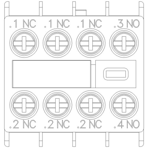 3RH2911-1HA13 SIEMENS Hilfssch.Bl. front 1S+3Ö Produktbild Additional View 4 L