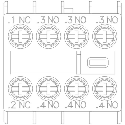 3RH2911-1HA31 Siemens Hilfsschalter 3S+1Ö für Schütze 3RT2 und 3RH2 Produktbild Additional View 4 L