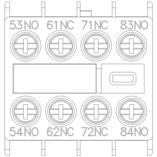 3RH2911-1GA22 Siemens Hilfsschalter 2S+2Ö für Schütze 3RH2140 und 3RH2440 Produktbild Additional View 4 L