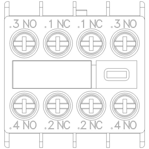 3RH2911-1FA22 Siemens Hilfsschalter 2S+2Ö für Schütze 3RT2 und 3RH2 Produktbild Additional View 4 L