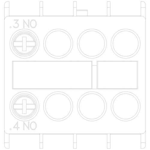 3RH2911-1HA10 Siemens Hilfsschalter- block Frontseitig  1S für S0 Produktbild Additional View 4 L