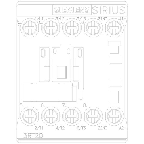 3RT2016-1BB42 Siemens Schütz Gr.S00 4kW 9A 24VDC 1Ö HK Produktbild Additional View 4 L