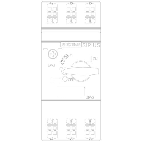 3RV2011-1AA20 Siemens LEISTUNGSSCHALTER FEDERZUGANSCHL. 1,6A Produktbild Additional View 4 L