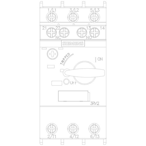 3RV2021-4AA15 Siemens LEISTUNGSSCHALTER SCHRAUBANSCHL. 16A Produktbild Additional View 4 L