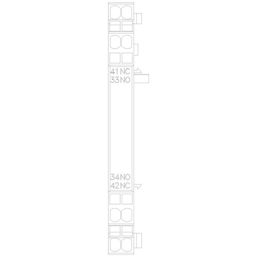 3RV2901-2A Siemens HILFSSCHALTER SEITLICH ANBAUBAR 1S + 1OE Produktbild Additional View 4 L