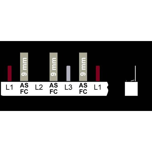 5ST3714 Siemens STIFTSAMMELSCHIENE BERÜHR-SI.16QMM 3X1PH+HS 1016MM O.ENDKA. Produktbild Additional View 2 L