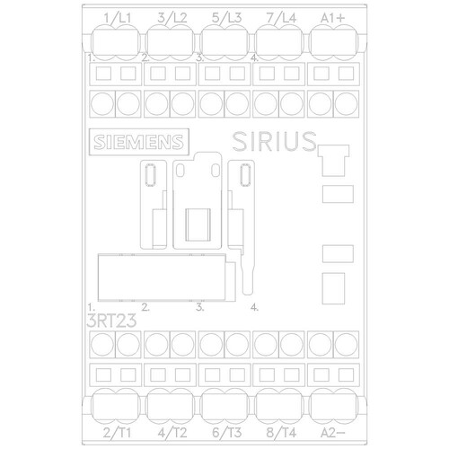 3RT2317-2BB40 Siemens Schütz Gr. S00 4S 22A 24VDC Federzuganschluß Produktbild Additional View 4 L