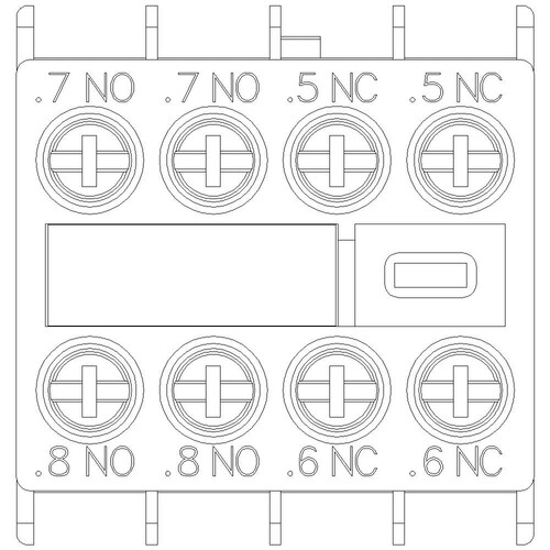 3RH2911-1FC22 Siemens Hilfsschalterblock 22U Front 2S+2Ö f. 3RT2... Produktbild Additional View 4 L