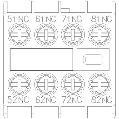 3RH2911-1GA04 Siemens Hilfsschalter 4Ö für Schütze 3RH2140 und 3RH2440 Produktbild Additional View 4 L