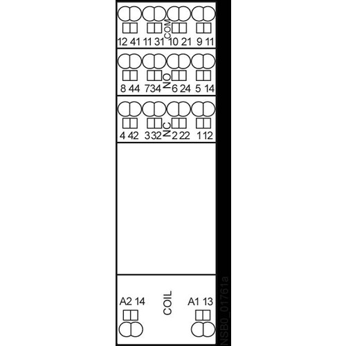 LZS:PT7874P Siemens STECKSOCKEL FUER PT RELAIS 4 WECHSLER, Produktbild Additional View 4 L