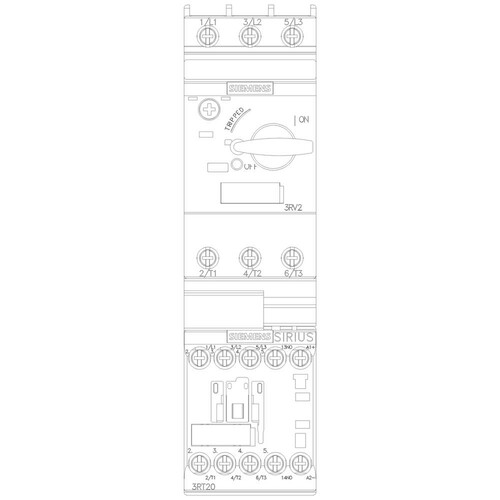 3RA2110-0JA15-1BB4 Siemens Verbraucherabzweig, Direktstarter, S00, Produktbild Additional View 5 L