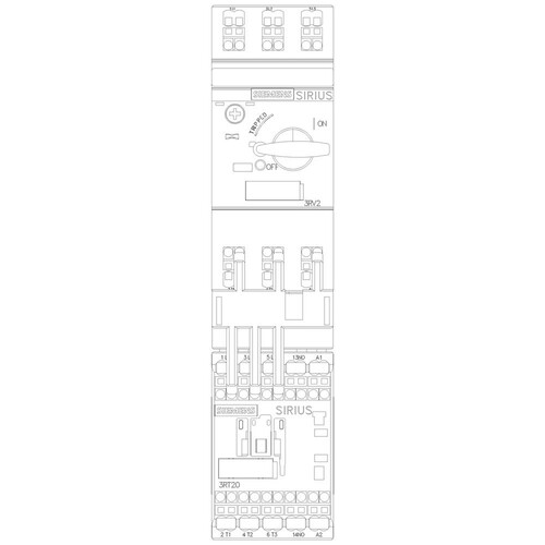 3RA2110-1FE15-1AP0 Siemens Verbraucherabzweig, Direktstarter, S00, Produktbild Additional View 5 L