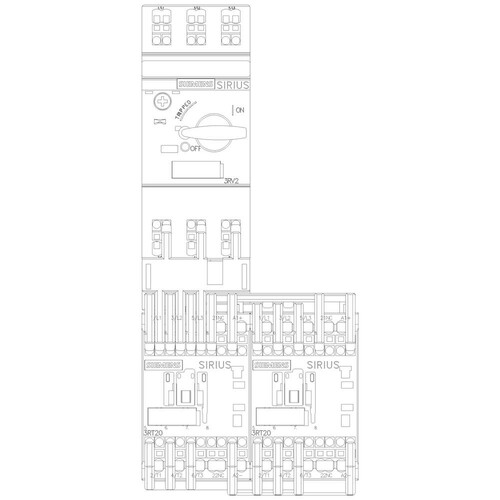 3RA2210-0CE15-2BB4 Siemens Verbraucherabzweig, Wendestarter, S00,  Produktbild Additional View 5 L