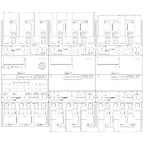 3RA2426-8XE32-2BB4 Siemens Stern- Dreieck-Kombination mit I/O-Link AC3, 2 Produktbild Additional View 5 L