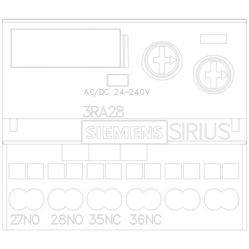 3RA2813-2FW10 Siemens Hilfsschalter, elektron. verzögert, ansprechverz. Rela Produktbild Additional View 5 L