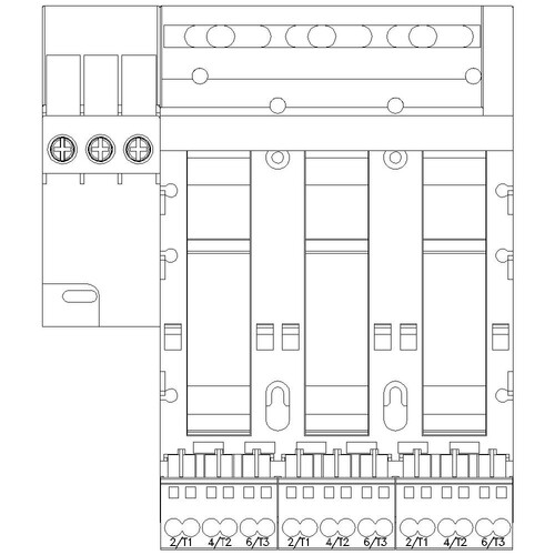 3RA6812-8AC Siemens Einspeisung links, Anschluss Hauptstromkreis:Eing. Schraub Produktbild Additional View 4 L