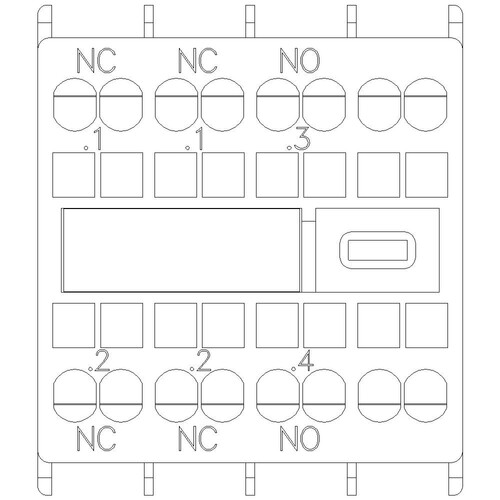 3RH2911-2HA12 Siemens Hilfsschalter 1S+2Ö Strombahnen:1Ö, 1S für Hilfs-/Mot Produktbild Additional View 5 L